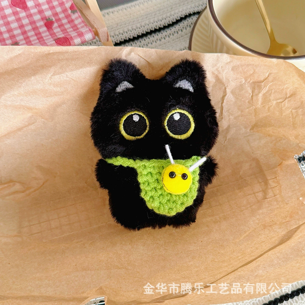 Cute plush pendant, doll, keychain, big eyes