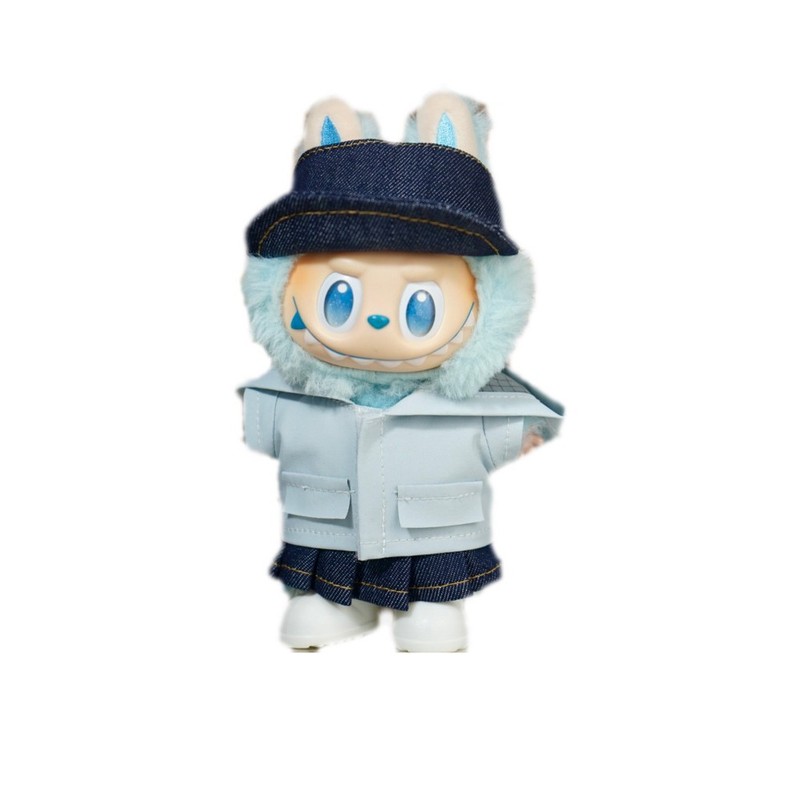 labubu娃衣17cm拉布布衣服【七夕限定】情侣款冲锋衣cp套装着替|undefined