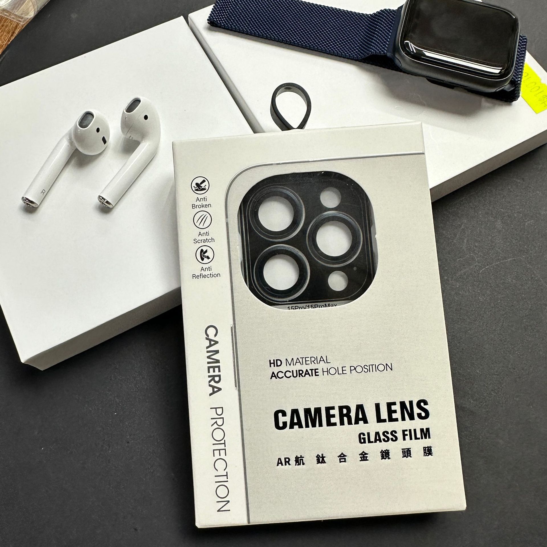 Adecuado para iPhone15promax Eagle Eye lente anillo protector pegatina iPhone15Pro localizador lente anillo pegatina