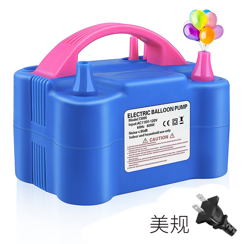 Bomba de bolas eléctrica Bomba de aire 73005 Máquina de soplado de globos Máquina de bolas de doble orificio 600W Sala de bodas Herramienta de soplado de globos