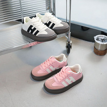 童鞋春秋新款2024年儿童德训鞋休闲潮流百搭魔术贴儿童板鞋