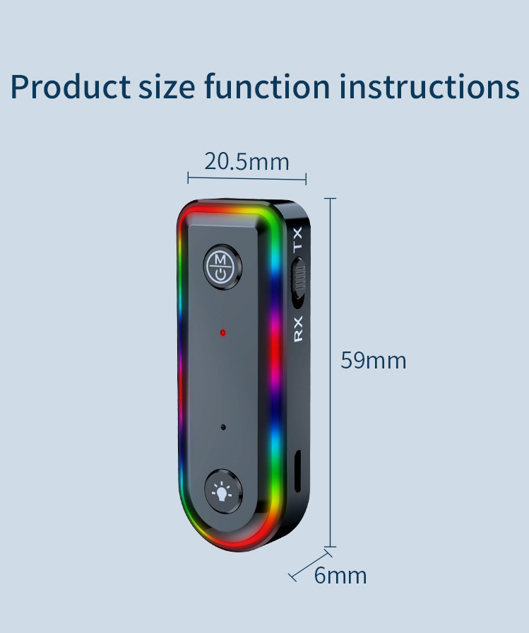 Car Wireless Bluetooth Transmitter Receiver Amplifier Plug-In Card Speaker Conversion Bluetooth Function Fm Frequency Universal Device