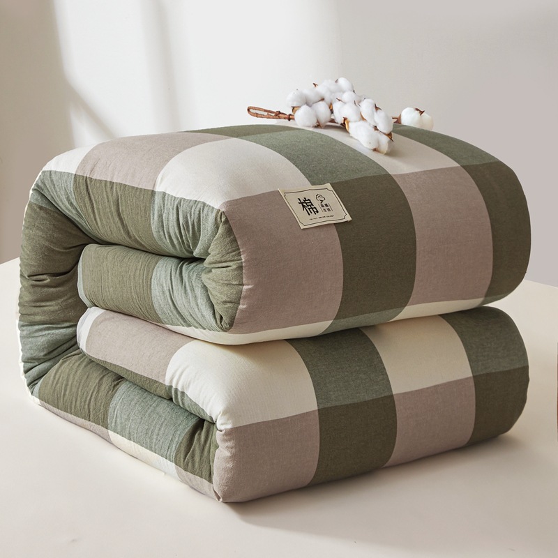 Quilt de algodón desmontable de Xinjiang dormitorio de estudiantes edredón de algodón único edredón de núcleo de primavera y otoño edredón de invierno engrosado edredón de otoño y invierno cuatro estaciones