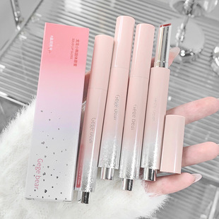 Gege bear Gogo bear solid lip gloss delicate color moisturizing water light pseudo plain mirror lipstick