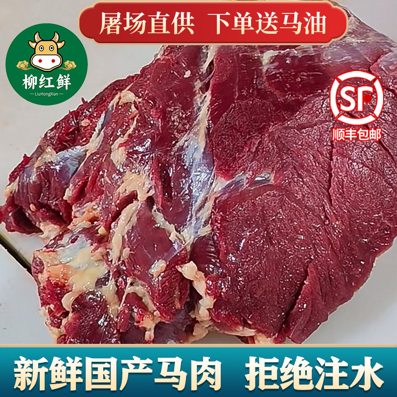 马肉新鲜 广西现杀特产马肉 火锅烧烤食材散养生马肉生鲜马腿肉