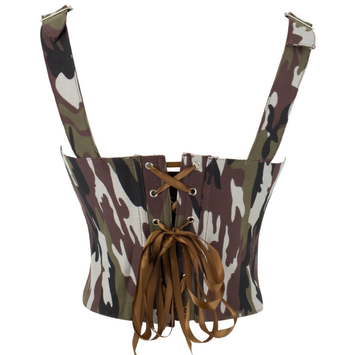 Camuflamiento correa de hombro ajustable damas pechos recolectados correa de cuerpo chaleco correa de cuerpo