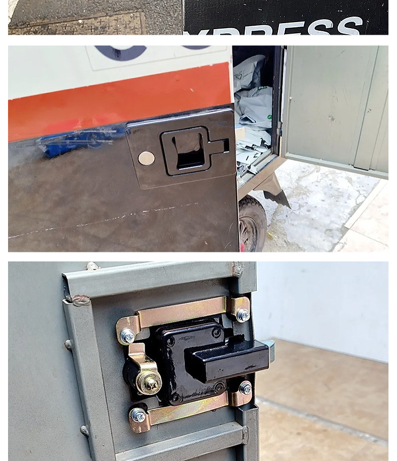 Sf Express Postal Delivery Vehicle Compartment Lock Is Suitable for Jinpeng Zongshen Tricycle Canopy Vehicle Rear Door Lock and Cargo Anti-Theft Lock