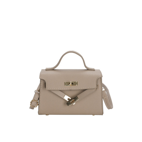 Fashion influencer Kelly bag mini small bag for women,  new trendy all-match Instagram-style handbag, single-shoulder crossbody bag.