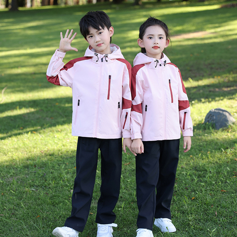 親子用ジャケット 3-in-1 フリースインナー付き 登山服 防風防水 学校活動用 子供服 ジャケット カスタムメイド|undefined
