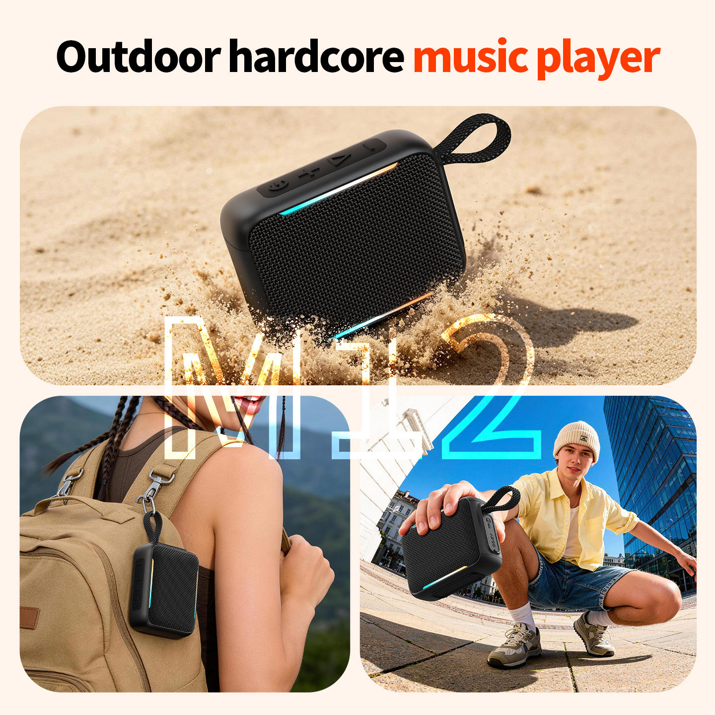 Nuevo transfronterizo GO5 ladrillo de oro 5 generación altavoz Bluetooth impermeable tarjeta portátil al aire libre regalo de mano subwoofer