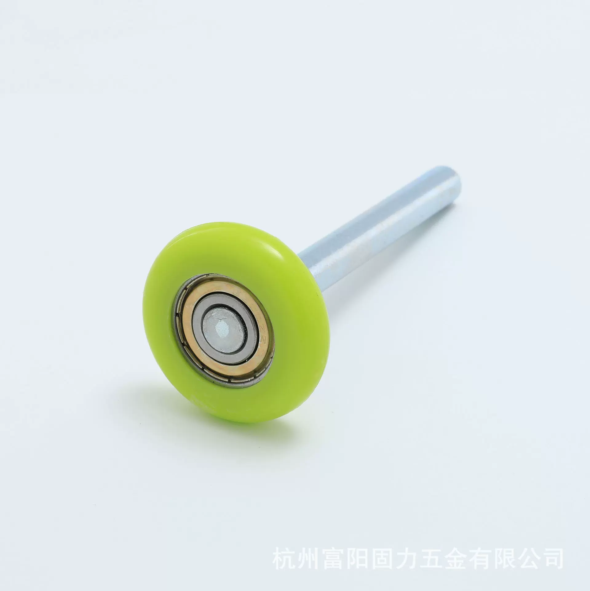 亚玛逊热卖46X120MM2寸短杆绿色静音顺滑翻板尼龙车库门滚轮滑轮