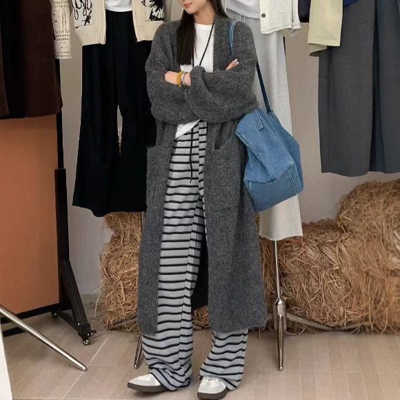 PH51888大爱美依缘2025秋季新款气质通勤中长款休闲慵懒风外套女|undefined