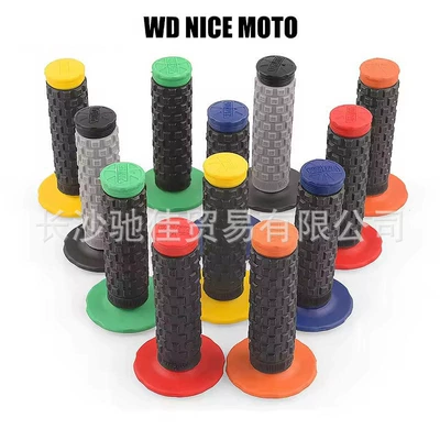 Manufacturer Wholesale Off-Road Motorcycle Modification Parts Handlebar Grip 22mm Black Base Second-Generation Anti-Slip Handlebar Grip