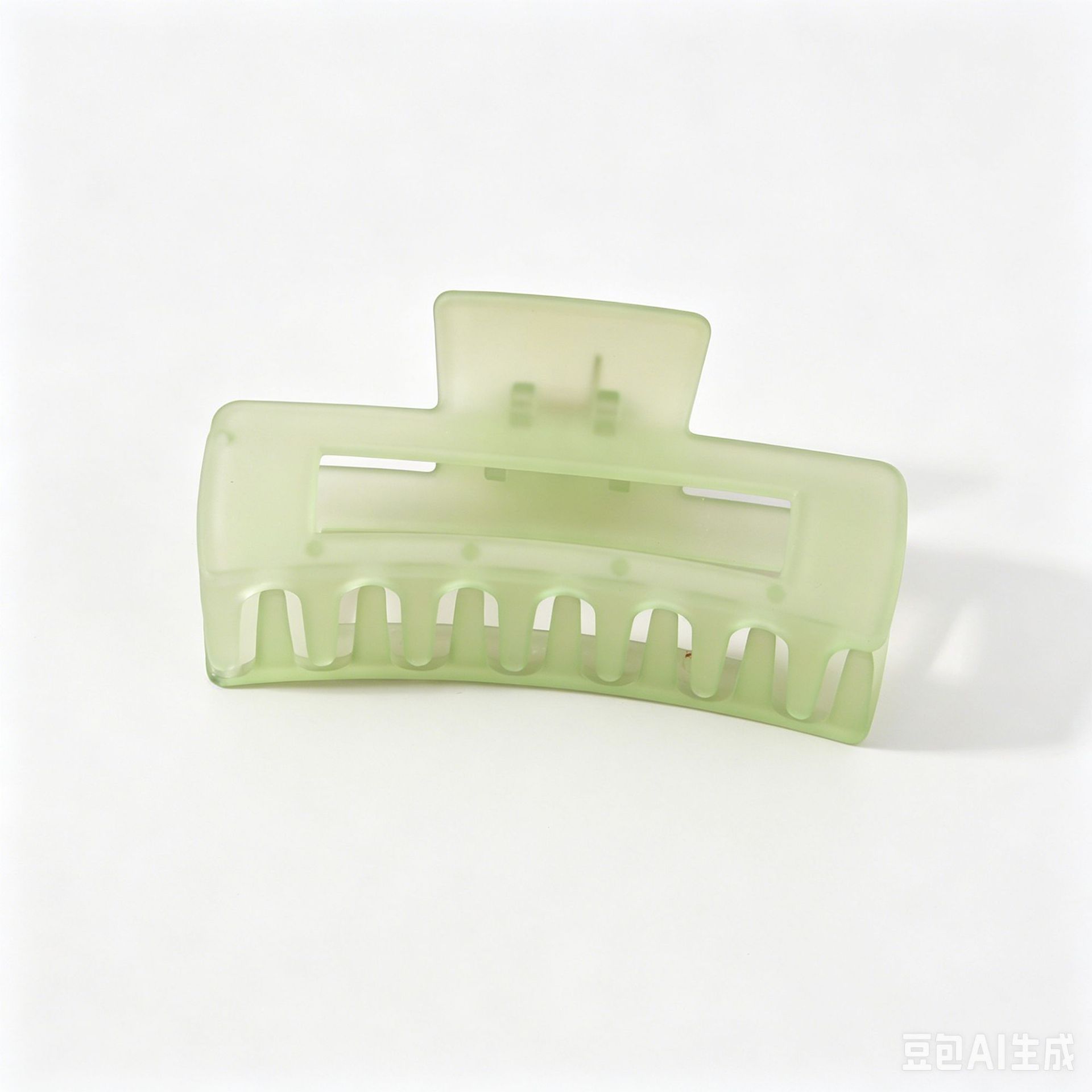 Cross-border large grip matte hair clip women bun clip square hair barrette back of head hair accessory shark clip wholesale