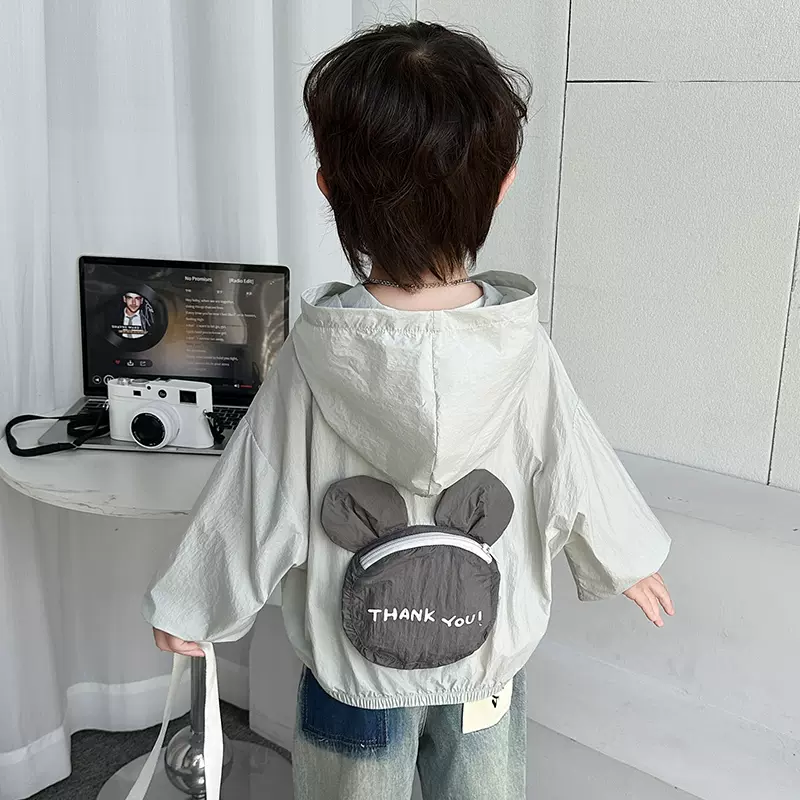 男童夏装防晒衣2025新款儿童轻薄卡通外套防紫外线宝宝防晒空调服