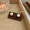 Advanced earrings from pearl, high-quality style, wholesale