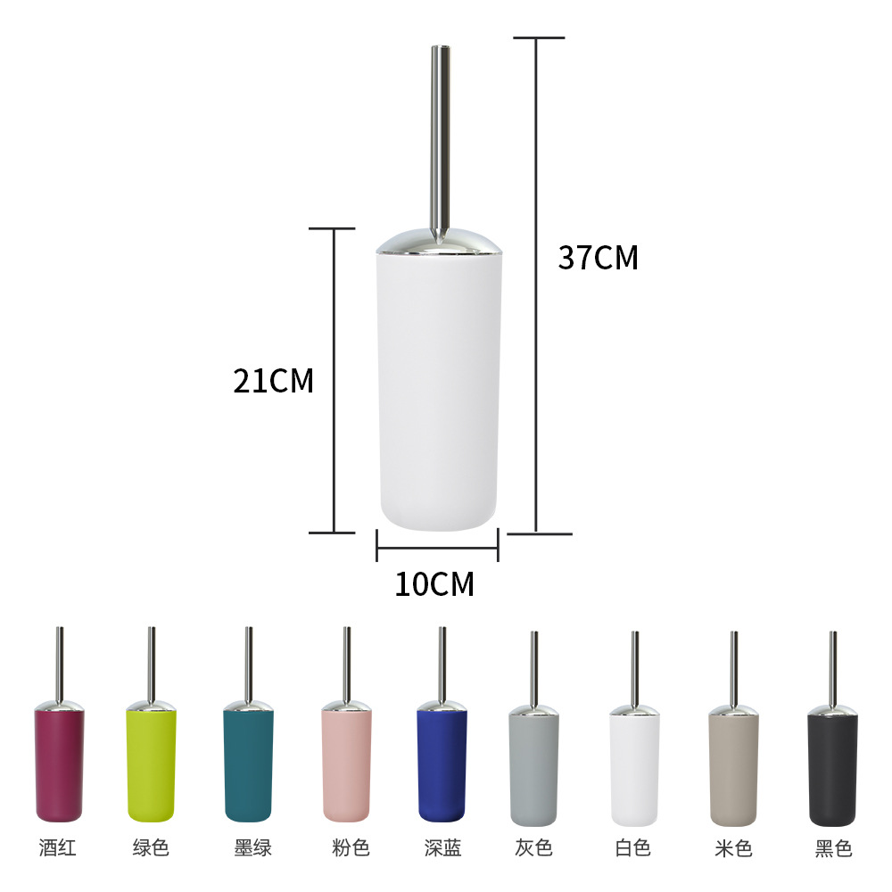 Cepillo de inodoro de mango largo de acero inoxidable de nuevo estilo cepillo de limpieza de baño simple