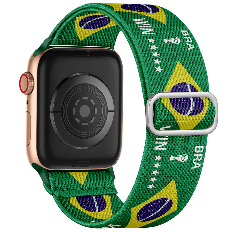 Suitable for Apple Watch Strap Iwatch11 Apple Watch Strap World Cup Watch Strap Football Pattern Watch Strap