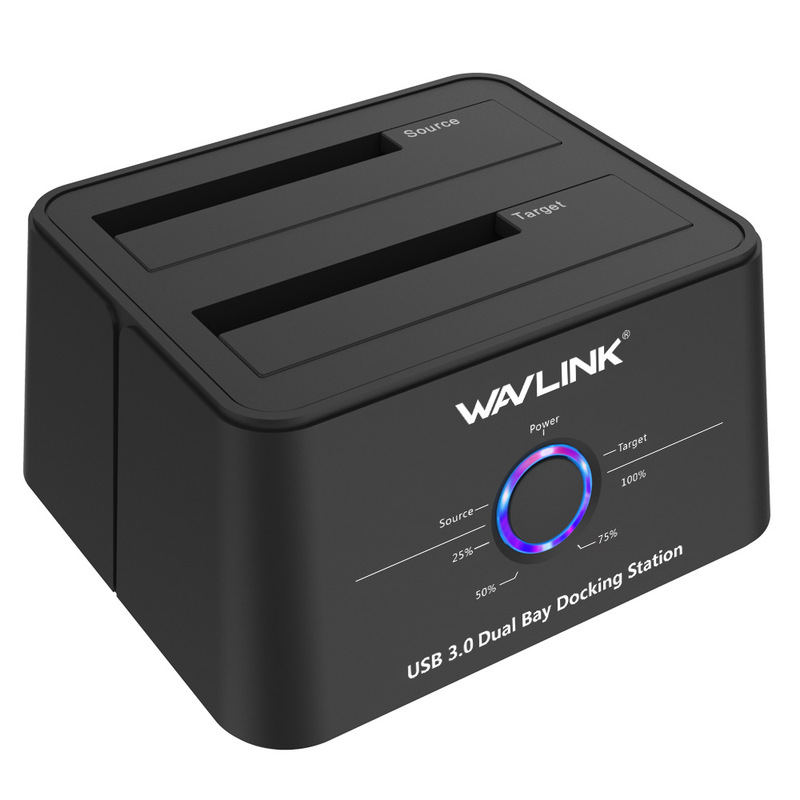 Wavlink Dual-bay SATA Serial Port Desktop Notebook Mechanical Solid State ssd External USB3.0 Mobile Hard Drive