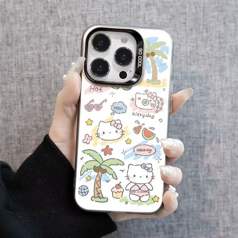 Nueva pareja linda aplicación iphone16 funda para teléfono móvil Apple 15promax/14 anti-caída 13pro1 2/11x