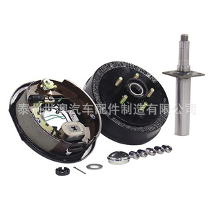5-Hole 4500 Pound Trailer Hub Drum Brake Disc Electric Brake Hydraulic Oil Brake Drum Trailer Axle Head Assembly Brake Drum
