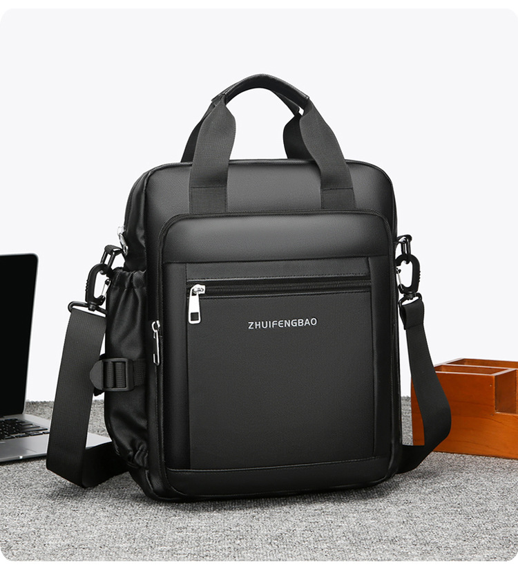 The new 2024 high-end briefcase, a simple men's large-capacity casual sports single-shoulder bag, is water-resistant for cross-border use undefined