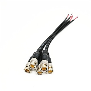 BNC video connector wiring Q9 line surveillance camera adapter with line video connector line 75 ohm bnc head
