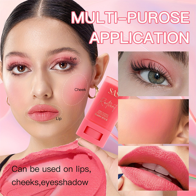 USHAS Europa y los Estados Unidos transfronterizos spot blush multipropósito sombra de ojos blush lipstick impermeable a largo plazo maquillaje SAC072