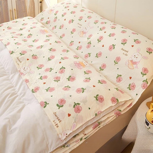 Pure Cotton Travel Bed Sheets and Quilt Cover Four-Piece Set for Outings Three-Piece Set Sleeping Bag Hotel Adult Envelope