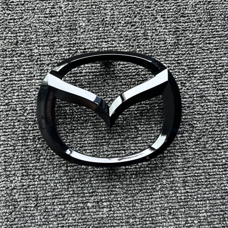 Suitable for Mazda 3 Axela Overseas Version Front and Rear Car Logo Black Warrior Modified Mazda3 Letter Logo Tail Logo