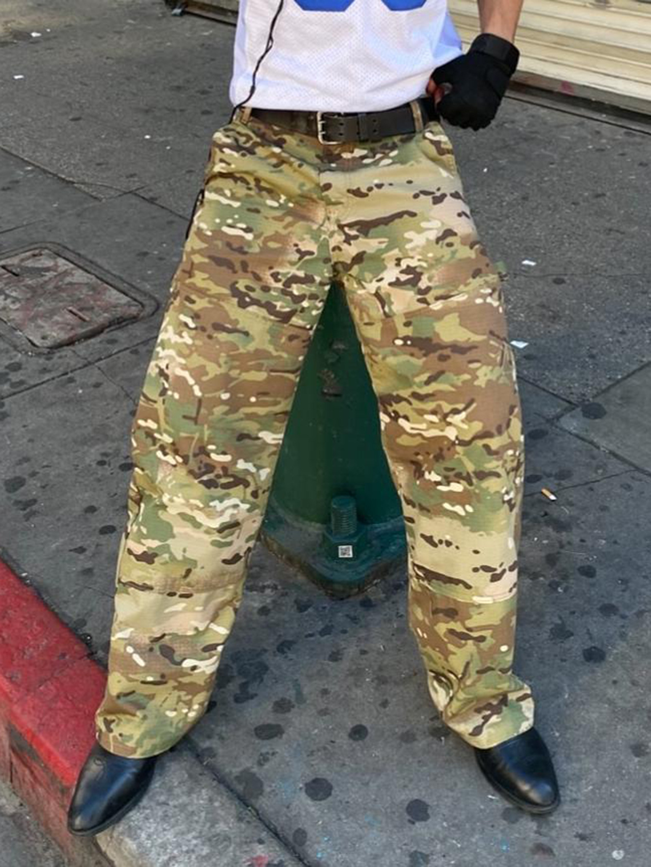 Herren Camouflage Cargohose Locker Geschnittene Arbeitshose_voghion.com