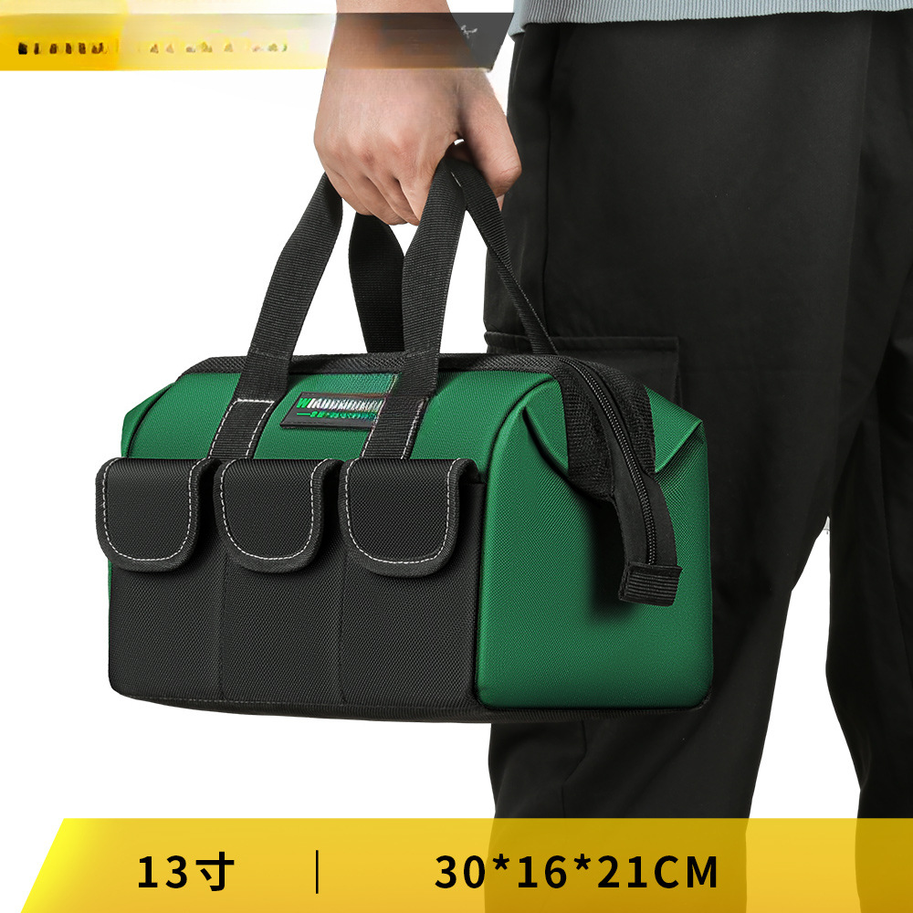 Kit de herramientas portátil multifuncional, lona especial para electricista, bolsa de almacenamiento gruesa y duradera, bolsa de mantenimiento de escalera de carpintería