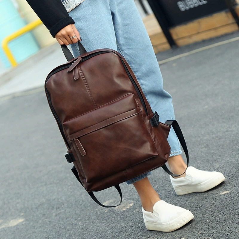 New Arrival Men's Backpack Korean Style Women's Backpack Handbag Men's Casual Student Schoolbag Travel PU Leather Computer Bag Trendy New Arrival Men's Backpack Korean Style Women's Backpack Handbag Men's Casual Student Schoolbag Travel PU Leather Computer Bag Trendy