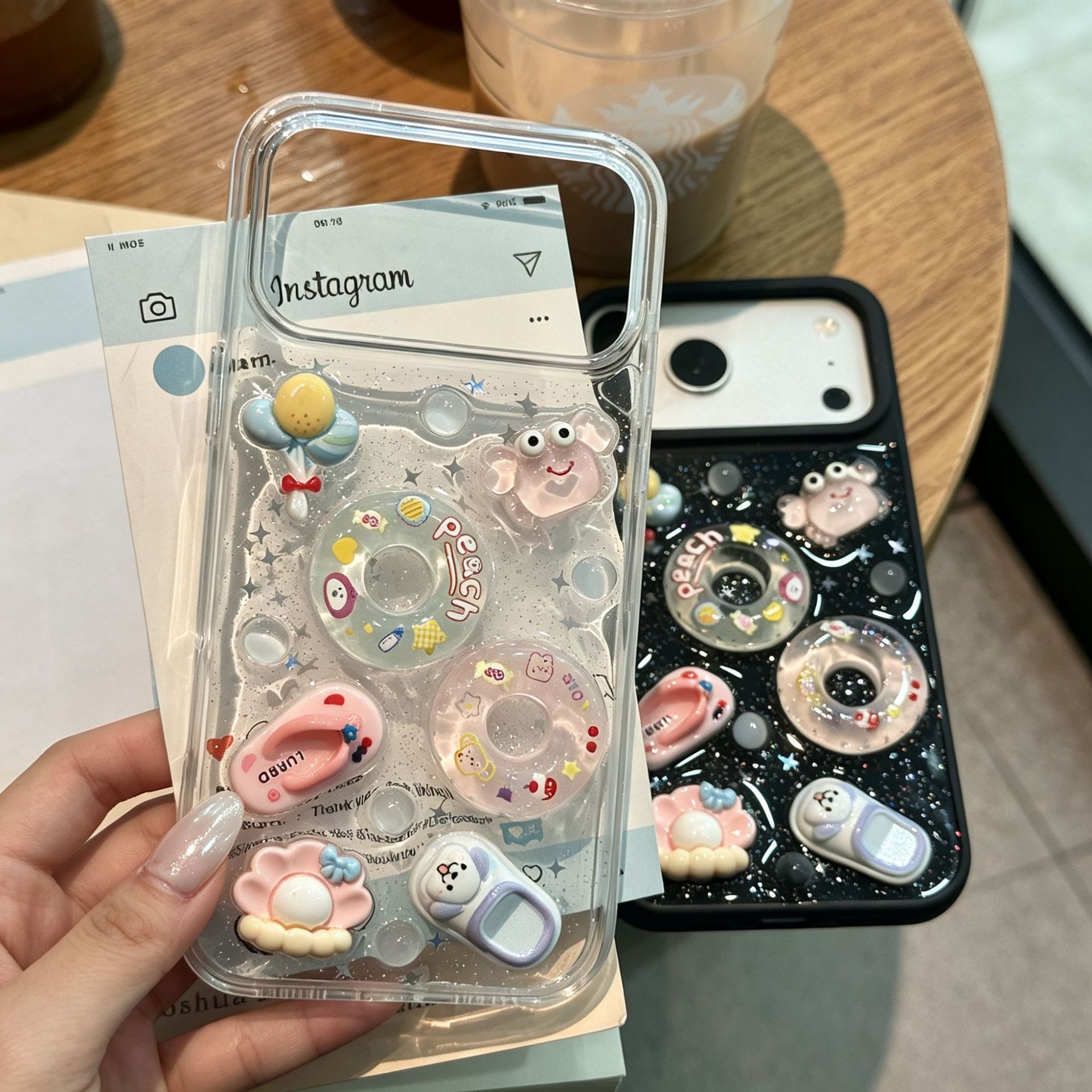 适用苹果18promax手机壳iphone17滴胶夏日游泳圈16pro新款15全包X