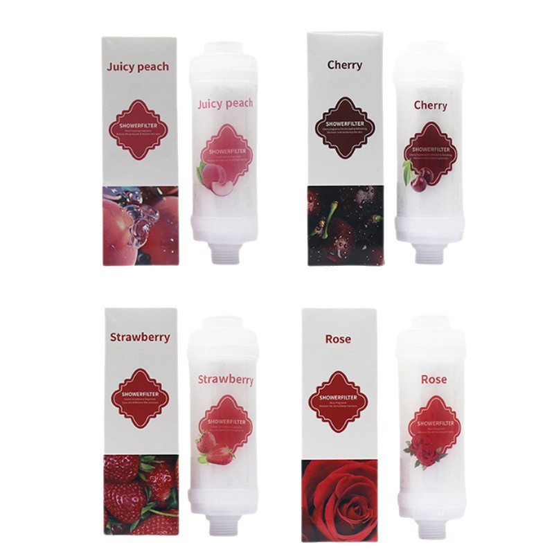 香氛淋浴花洒前置过滤器新款除氯美肤家用香氛花洒过滤器沐浴滤芯|undefined