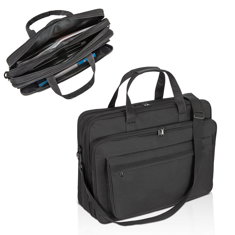 Bsci Factory Customized Business Trip Portable Trolley Laptop Bag Large Capacity Business Computer Bag