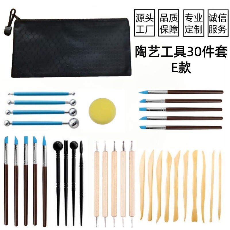 Juego de 5 Herramientas de Cerámica para Trabajar la Arcilla, Cuchillos para Esculpir Arcilla, Herramientas de Escultura de Arcilla de Doble Cabeza para Niños, Venta al por Mayor