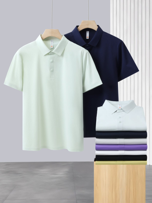 180g ligero anti-arrugas rápidamente secado polo ropa de trabajo ropa de trabajo personalizada logo camiseta camiseta de negocios impresa bordada