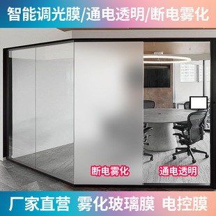Intelligent Electronically Controlled Atomized Dimming Glass Film Hospital Privacy Protection Office Hotel Conference Room Partition Dimming Film