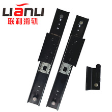 加厚重型飘窗滑轨书桌延长抽拉式隐藏导轨茶几伸缩平移侧装轨道