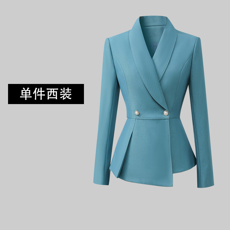 职业套装裙高级感时尚西装酒店经理前台接待工装美容院工作服女秋|undefined