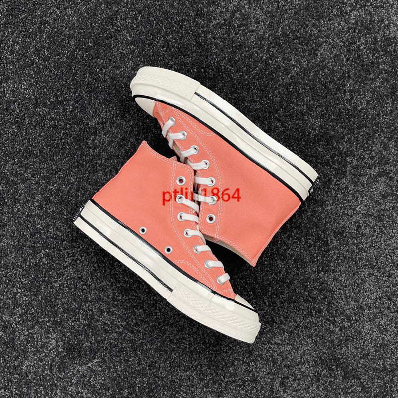 Auténticos zapatos de hombre Meiqi Converse aj 1970s zapatos de mujer zapatos de lona zapatos altos cremosos azules vulcanizados originales puros image 29