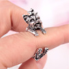 W075 Factory Direct Sales Foreign Trade WISH Express Sale Source Personality Customized Exaggerated Teddy Dog Open Ring