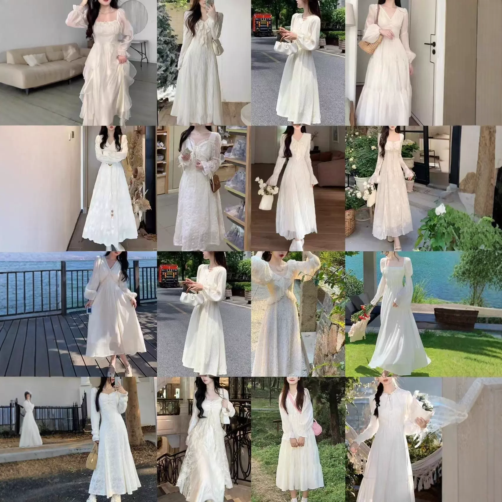 天丝连衣裙女装2025早秋新款法式甜美温柔风小个子显瘦仙女连衣裙