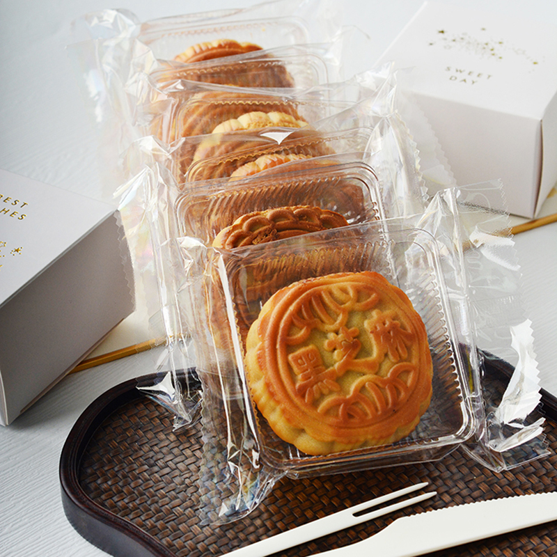 50g80g100g月饼包装袋机封袋中秋吸塑托蛋黄酥雪媚娘透明绿豆糕袋