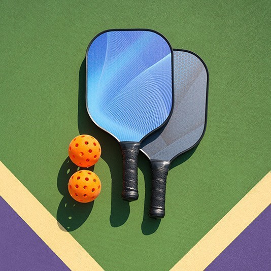 Foreign Trade Fiberglass Pickleball Racket Set, Beach Racket, Carbon Fiber Pickleball Paddle, Custom Pickleball Racket