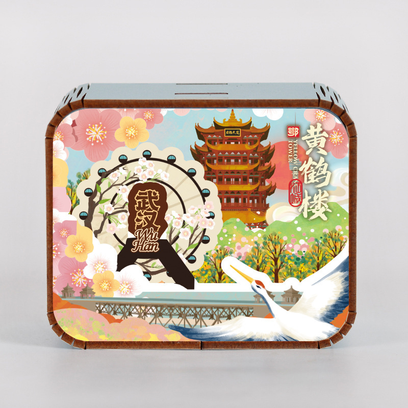 オリジナルアモイ重慶南京西安都市動態オルゴールオルゴールオルゴール観光記念品|undefined