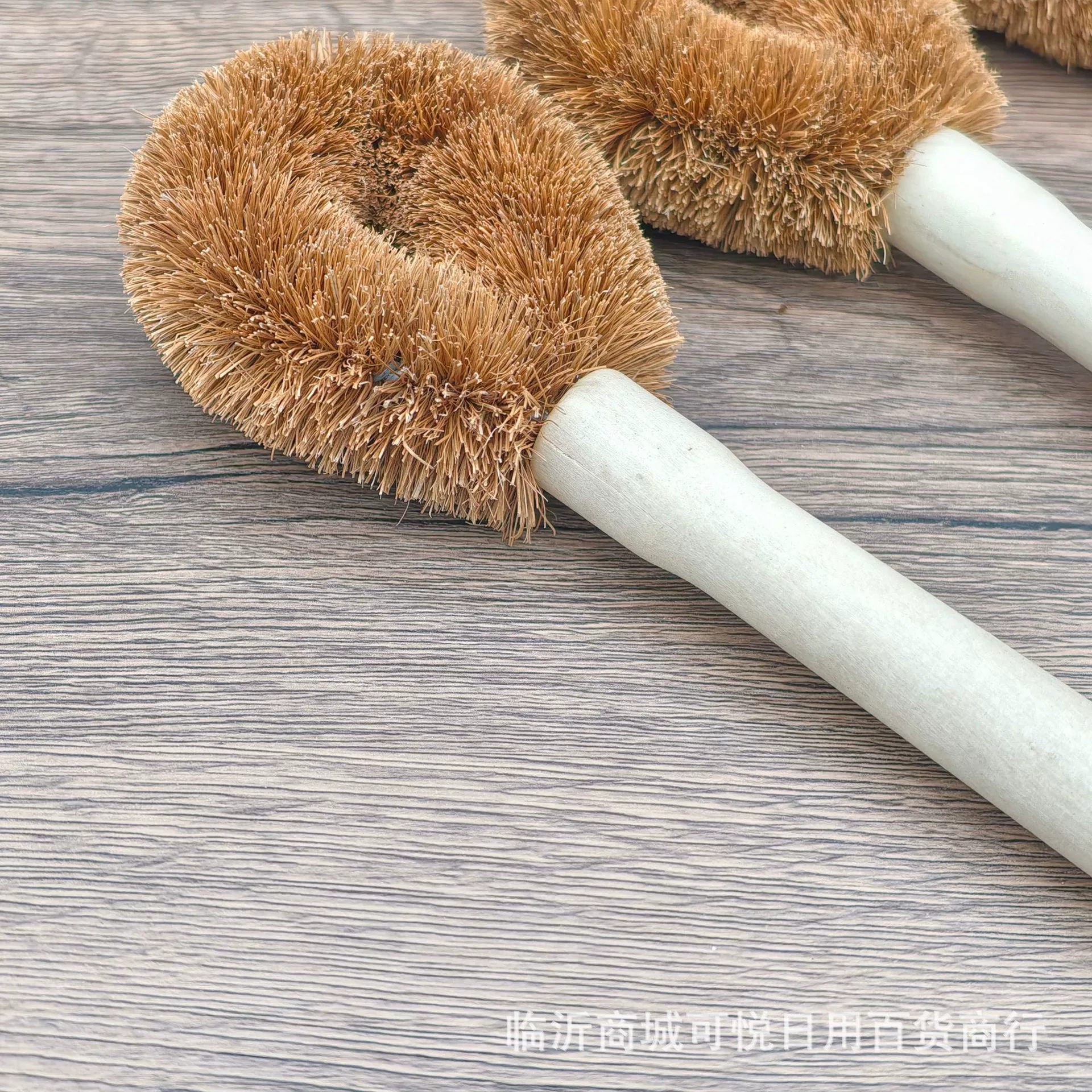 Кокосовая пальмовая ручка для potbrush столовое уборочное длинная ручка коричневый шелк пот и миска щётка