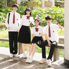 国庆中学生班服套装初高中合唱朗诵学院风演出服高中生运动会校服