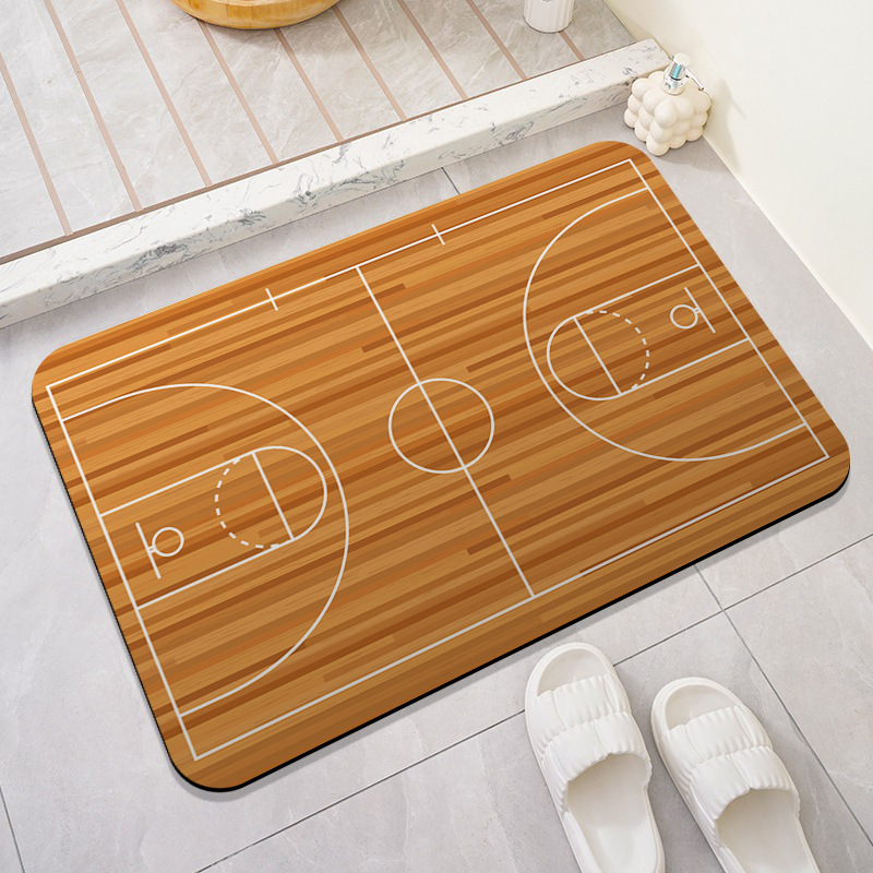 Estuche alfombra de campo de fútbol interior serie de campo de deportes de dibujos animados tapete decorativo dormitorio sala de estar alfombra de campo de fútbol